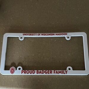 University of Wisconsin-Madison Proud Badger Family License Plate Frame
